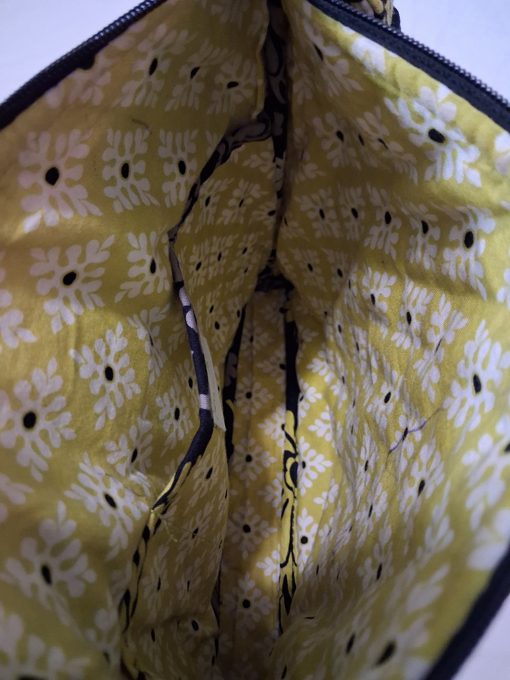 Vera Bradley Floral Crossbody Bag - Black & Yellow - Picture 11 of 12